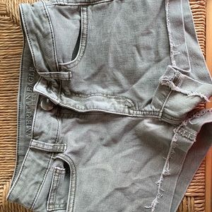 AEO GREEN JEAN SHORTS
